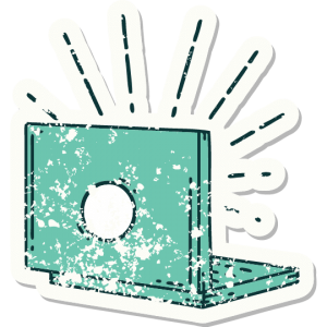 Illustration of a laptop computer